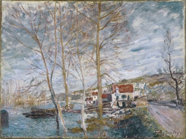 Alfred Sisley Inondation a Moret